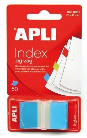 Indice Banderitas Index Azul