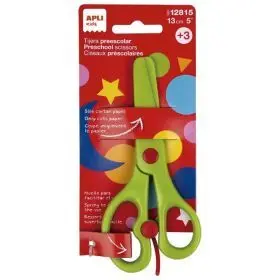 Tijera Prescolar Verde 13Cm