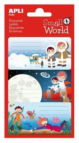 (9) Etiquetas Small World Esquimales