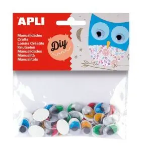 Bolsa 40 Ojos Moviles Coloresapli