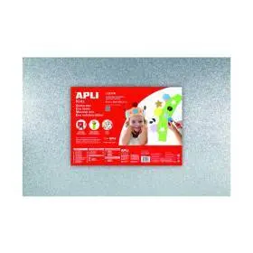 Goma Eva 40 X 60 Purpurina Plata