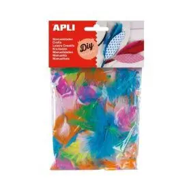 Bolsa Surtido Plumas Colores 14G 24U. Apli