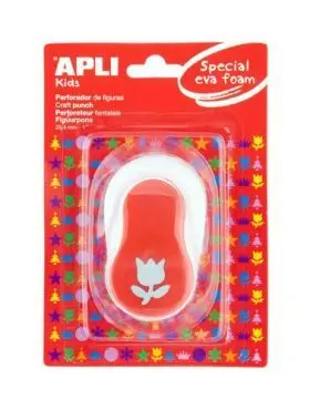 Perforadora Figuras Eva Tulipán Rojo