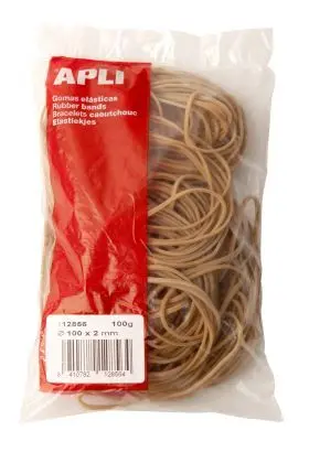 Gomas Elasticas 100X2 Caja 100Gr. Apli