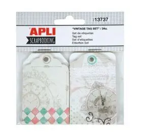 Set Etiquetas con Arandela Vintage