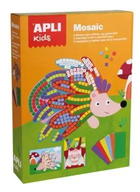Caja Mosaico Goma Eva Animales 2U. Apli