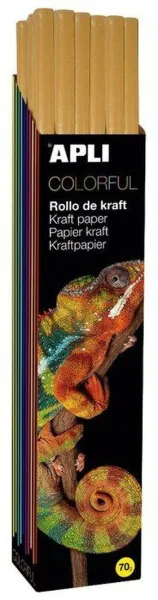 Rollo Papel Kraft 1 X 3M. Naranja Apli