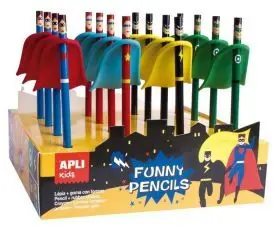 Lapiz Goma de Borrar Superheroes Apli