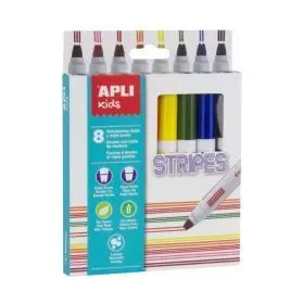 Caja Rotuladores Rayas 8U Apli