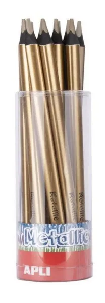 Lapiz Jumbo Metallic Oro