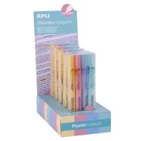 Marcador Retractable Highligther 4 Colores Pastel Apli