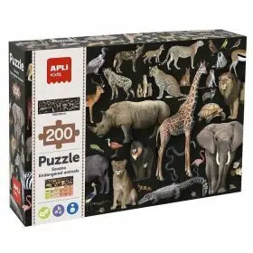 C. puzzle Animales Amenazados Sabana 200U Apli