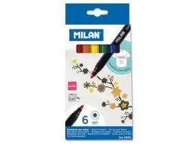 6 Rotuladores Milan Tejidos