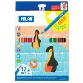 Lapices 12 Colores Maxi Tri Milan