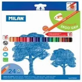 Caja 24 Lapices Milan Color Triangulares