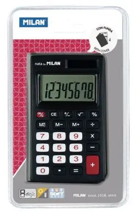 Calculadora Pocket 8 Digitos Negra