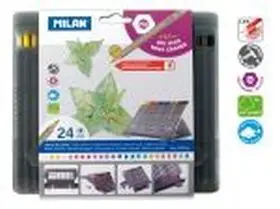 Caja Plastico 24 Lapices de Colores