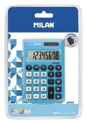Calculadora Milan Pocket Touch Azul