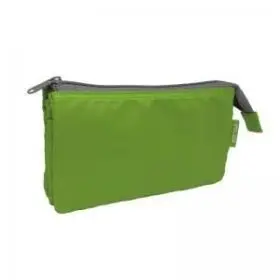 Portatodo Tres Cremalleras Flash Verde