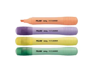 Estuche 4 Marcadores Fluorescentes Pastel Sway Milan