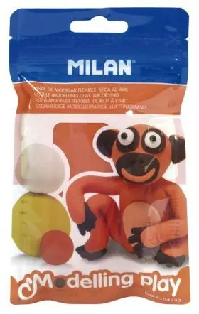 Pasta Modelling Play Seca Aire 100G Naranja