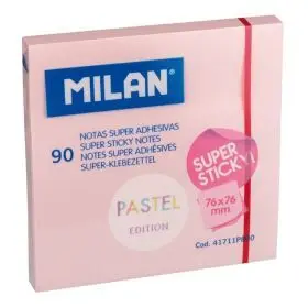 Bloc 90 Notas Super Adhe. 76X76 Rosa Past