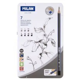 Estuche Met. 7 Lapices Grafito + Acces.