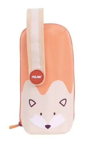 Kit 4 Estuches Cont. Fun Animals Naranja
