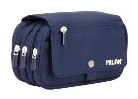 Portatodo 4 Cremalleras Solapa 1918 Azul