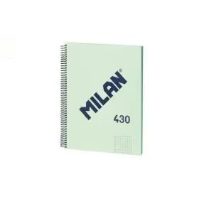 Libreta A4 Verde 80H. Espiral Cuadricula