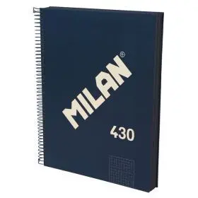 Cuaderno A4 Azul 120H. Espiral Cuadricula