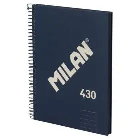 Cuaderno A5 Azul 80H. Espiral Lineas 430