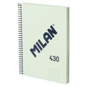 Cuaderno A5 Verde 80H. espiral Lineas 430