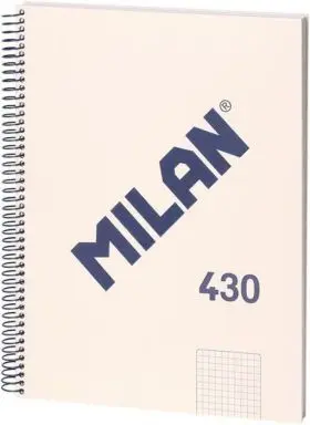 Cuaderno A4 Beige 80H. Espiral Liso 430