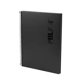 Cuaderno A4 Shadow Negro 80H. esp. Cuadr.