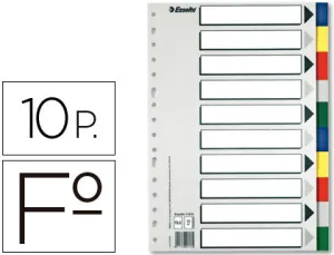 Separadores Folio Juego 10
