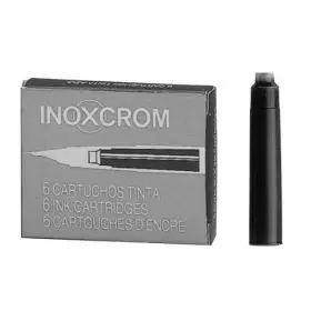 (6) Cartuchos Tinta Inoxcrom Negro