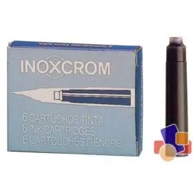 (6) Cartuchos Tinta Inoxcrom Azul