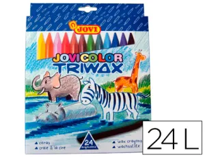 Ceras Jovicolor Triwax 24 Colores