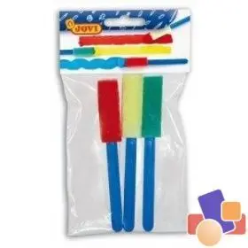 Bolsa 3 Pinceles Pequeños Espuma Jovi