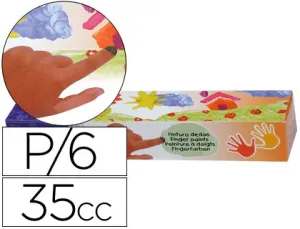 Surtido Pintura Dedos 35Ml 5 Colores Jovi