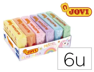 Plastilina Bandeja 6 Color Pastel 50 Gr