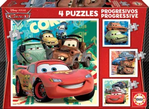 Progresivos Cars 2 12+16+20+25 Educa Puzzles Piezas