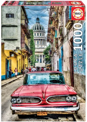 Puzzle 1000 Coche en la Habana Fsc( Educa