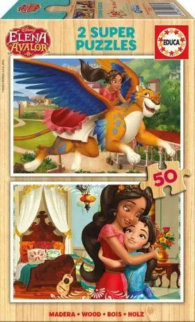 Puzzle Madera 2X50 Elena Avalor Educa Puzzles Piezas