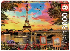Puzzle 3000 Puesta de Sol en Paris Educa