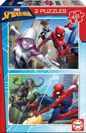 Puzzle 2X48 Spider-Man Fsc(R) Educa
