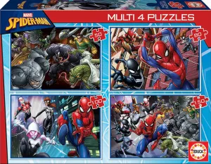 Multi 4 Puzzles Piezas Spider-Man Educa Puzzles Piezas