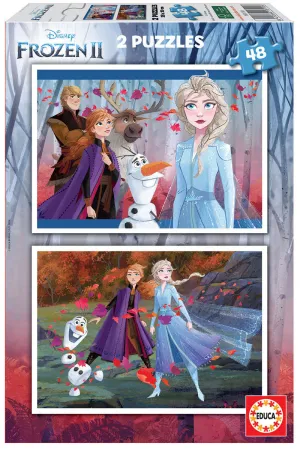 Frozen Ii 2 Puzzles Piezas 48 Educa Puzzles Piezas