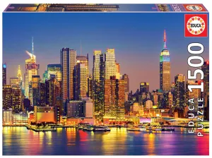 Puzzle 1500 Manhattan de Noche Fsc( Educa